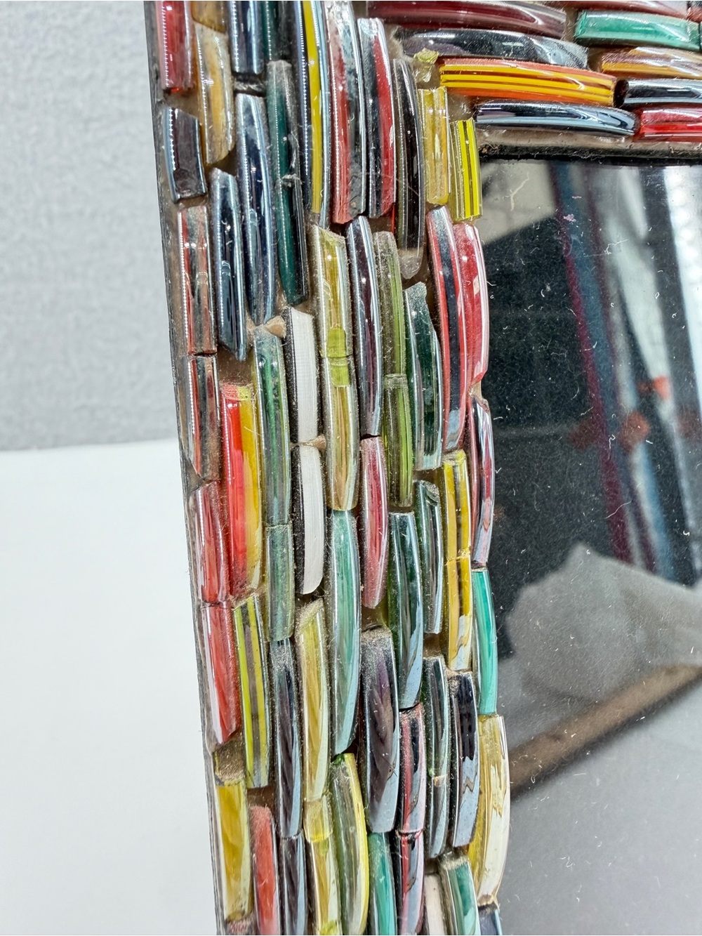 Cost Plus Multi Colored Glass Mosaic 4"x6" Free Standing Photo Picture Frame - Picture 7 of 14